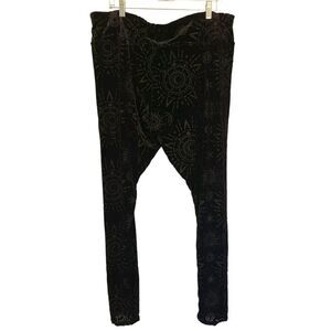 Killstar Leggings Women's Black Brielle Burnout | 4XL GothGirl Witchy Sun & Moon